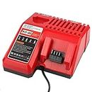 Replacement Charger for Milwaukee M12 & for M18 Rapid Charger for Milwaukee 12V-18V XC Lithium-Ion Tools Battery Power Charger