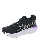 ASICS Women's Gel-Nimbus 25 Running Shoes, 8.5, Black/Glow Yellow