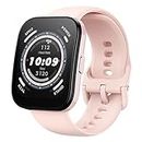 Amazfit Bip 5 Smartwatch Health and Fitness Tracker for Men and Women, 1.91” Display, Bluetooth Phone Calls, 10-Day Battery Life, 24H Heart Rate, SpO2 & Stress Monitoring (Pastel Pink)