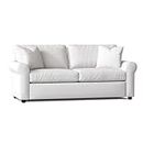 Maroosh Solid Wood Fabric Classy Two Seater Sofa Couch/Love Seat Sofa in Rectangular for Living Room/Bedroom/Home Office (2 Seater Sofa, White)