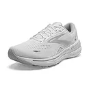 Brooks Women s Adrenaline GTS 23 Supportive Running Shoe, White/Oyster/Silver, 7.5