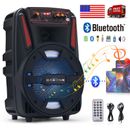 1000W Portable 8'' Bluetooth Speaker Heavy Bass Sound Party Speaker FM AUX TF US