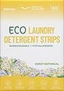 Proto Future Eco-Friendly Laundry Detergent Sheets - Biodegradable, Hypoallergenic, Zero Waste, Plastic-Free Eco-Strips - No Enzymes, Plant-Based Formula (Sweet Botanical, 60 Loads)
