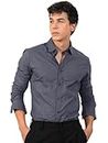 Pinkmint Mens Long Sleeve Button Down Shirt for Men Collared Casual Formal Soild Shirt