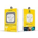 Jnuobi iPhone Wired Earbuds Lightning Apple Headphones Earphone [Apple MFi Certified] Built-in Microphone & Volume Control Headset Compatible with iPhone 4, 5. 5S, 6, 6S (3.5 mm Jack)