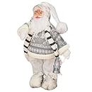 kh Christmas Santa Claus Figurine Ornaments Decorations Traditional Standing Father Collectible Figure Decoration with Gift Bag (Model - 1)