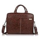 Veneer Vegan Leather Briefcase for Men 17 Inch Laptop Computer Case Business Travel Work Messenger Cross Body Shoulder Bags For Mens and Womens