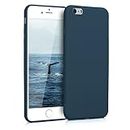 kwmobile Case Compatible with Apple iPhone 6 Plus / 6S Plus Case - Soft Slim Protective TPU Silicone Cover - Navy Blue