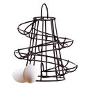 Stand Kitchen Storage Home Iron Art Basket Spiral Design Restaurant Eggs Holder