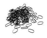 Pack of 40 Small Elastics Stretchy Hair Tie Ponytail Hair Rubber Band Holder for Women (Black) (pack of 40)