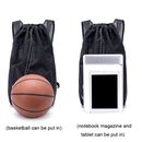 Men Storage Outdoor Sport Drawstring Basketball Backpack Balls Bucket School Bag