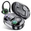 EDYELL V5 True Wireless Earbud, Bluetooth 5.3 TWS 3D Stereo with Earhook, 48H Playtime, Touch Control, Earbuds with Dual-LED Display, IPX7 Waterproof Earphones (FM-HGD-V501)