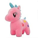 Babique Unicorn Teddy Bear Plush Soft Toy Cute Kids Birthday Animal Baby Boys/Girls (25 cm, Pink)