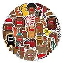 YMMRSK 50pcs Domo The Journey Stickers Funny Meme Cartoon Stickers for Kids Laptops,Cool Trendy Game Waterproof Decals for Teen Water Bottle Bumper Skateboard Journal Phone Luggage