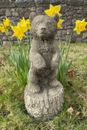 Stehender Braunbär Steinstatue | Teddytier Grizzly Outdoor Gartenornament