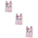Vaguelly Office Accesories Creative Writing 3pcs Mini Notebook Paper Hairy Child Rabbit Office Accessories Bedroom Accessories