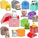 Learning Toys for 1,2,3 Year Old Toddlers, 20Pcs Farm Animals Toys Montessori Counting, Matching & Sorting Fine Motor Games, Christmas Birthday Easter for Baby Boys Girls Age 12-18 Months