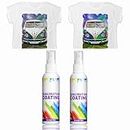2PCS Sublimation Coating Spray for Cotton Shirts and All Fabrics, Quick Dry High Gloss Coating - Vibrant Color Strong Adhesion, Ideal for Canvas, Carton, Pillows, Sublimation Spray for DIY Projects