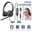 Mpow USB Noise Cancelling Headset Headphones with Microphone PC Laptop Office US