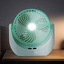 Larrito Table fan with LED Light, Table Fan for Home, Table Fans, Table Fan for Office Desk, High Speed Table Fan For Kitchen Powerful Rechargeable Table Fan (1880 FAN)