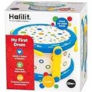 Halilit First Drum Light & Robust Kids Toy Musical Instrument with 2 Baby-Safe Beaters/Drum Sticks. Early Learning Sensory Percussion Toy. Boys & Girls