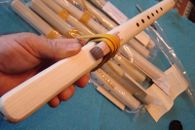 "Kit de flauta nativa americana de 17" llave de madera de álamo en C ¡Acabado individual tu estilo!