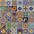 COLOR Y TRADICIÓN Mexican Tiles 4x4 Handpainted Hundred Pieces Assorted Designs