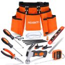 Young Builders Tool Set 18pcs Real Hand Tools Kids Learning DIY Kit Waist 20 32