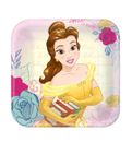 Beauty & The Beast Party Supplies Princess Belle Plates (Pk.8 / 23cm)