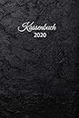 Kassenbuch 2020: übersichtliches Kassenbuch für die Buchhaltung oder als Haushaltsbuch | der Überblick deiner Finanzen | A5 Format mit numerierten ... Cover – Motiv: schwarzer Mauer Effekt