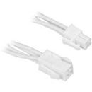 BITFENIX 45cm 4-Pin ATX12V Extension Cable - Sleeved White/White