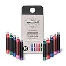 Speedball 002906 Fountain Pen Ink Cartridges - Assorted Colors - Cartridges for Speedball Fountain Pens -10 Assorted Colors