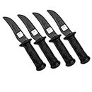 USI UNIVERSAL THE UNBEATABLE KN Training Rubber Knife For Martial Arts Training & Practice, Ideal For Training Against Real Knife Attacks (Black, Pack of 4Pcs)