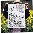 Ruluti A3 Größe Craft Layering Mandala-schablonen Für Wände Gemälde Scrapbooking Stamping Album Dekorative Prägen Von Papierkarten