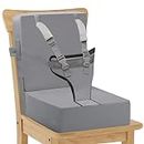Sitzerhöhung Stühle Kind für Den Tisch, PU Wasserdicht Leicht zu reinigen mit rutschfester Unterseite verstellbaren Sicherheitsgurten für Den Esstisch für Kinder Baby