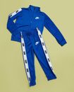NEW Nike Boys Tricot Tracksuit Blue 2 Piece Size 3-4 Years Jacket Pants 