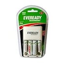 Eveready AA Rechargeable Battery & Charger| 1000 Series | Combo Pack with 4 Batteries & Charger | Low Discharge Mechanism | Ideal for High Drain Devices| 1.2V | India’s No.1 Battery Brand