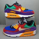 Nike Air Max 90 Viotech Trainers UK Men Size 8 Shoes Purple Blue Suede Sneakers