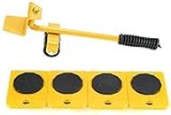 360° Furniture Moving Roller Set/Transport Furniture Lifter Move Up to 150 KG/330 LBS 5 Pieces