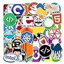 Programming Stickers Computer Decals 101 Pcs Waterproof Vinyl Water Botter Laptop Decorations DIY for Skateboard Cute Kawaii Stickers for Adults
