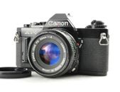CANON AV-1 av-1 Black with NFD 50mm F 1:2 Lens 35mm SLR FILM CAMERA /Near Mint