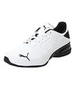 PUMA Men's Sport Shoes VIZ RUNNER Road Running Shoes, PUMA WHITE-PUMA BLACK, 42