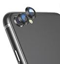 GIOPUEY [2 Pack] Pellicola Fotocamera per iPhone SE 2022, iPhone SE3 Protector pantalla [Materiale 2 in 1] Bordo in Metallo + Pellicola Protettiva - Black