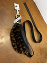 MICHAEL KORS MK Logo Faux Fur Faux Leather Waist Belt Fanny Pack Belt Bag NWT