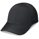 GADIEMKENSD Quick Dry Sports Hat Lightweight Breathable Soft Outdoor Run Cap (Classic up, Black)