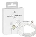 Apple Charger Cable [Apple MFi Certified] iPhone Charger Cord Lightning Cable to USB Cable Original Certified Compatible iPhone 12 11 Xs Max XR X 11 Plus SE, Airpods - White(2M)