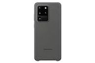 Samsung Silicone Smartphone Cover EF-PG988 für Galaxy S20 Ultra Handy-Hülle, Silikon, Schutz Case, stoßfest, dünn und griffig, grau - 6.9 Zoll
