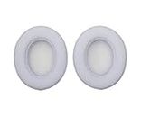 Techzere® Replacement Ear Pads Cushions for Beats, Earpads Cover Compatible with Beats Studio 2 Wireless Wired and Studio 3 Over Ear Headphones 1 Pair (White)