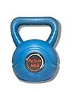 ARTINO PVC Kettlebell Blue For Cardio Training Home & Gym Fitness Workout & Bodybuilding (6kg PVC Kettlebell Blue)