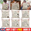 18" Pillow Case Personalized Letter Cushion Cover Home Sofa Decor Special Gifts